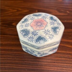 Floral Ceramic Trinket Box